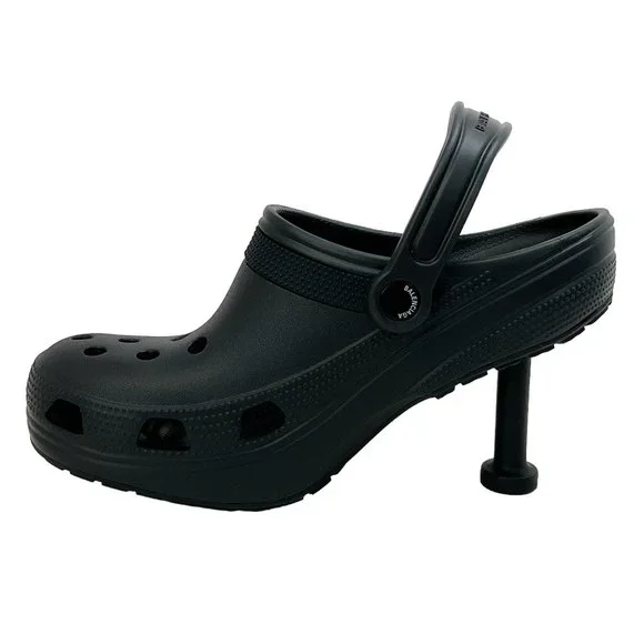Balenciaga Black Croc Madame Pumps - Picture 3 of 7